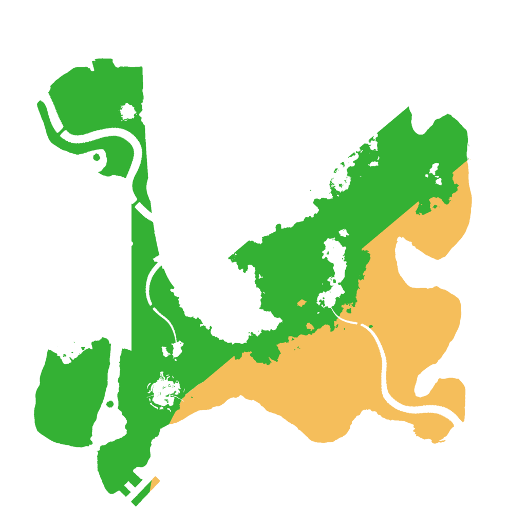 Biome Rust Map: Procedural Map, Size: 3000, Seed: 25078