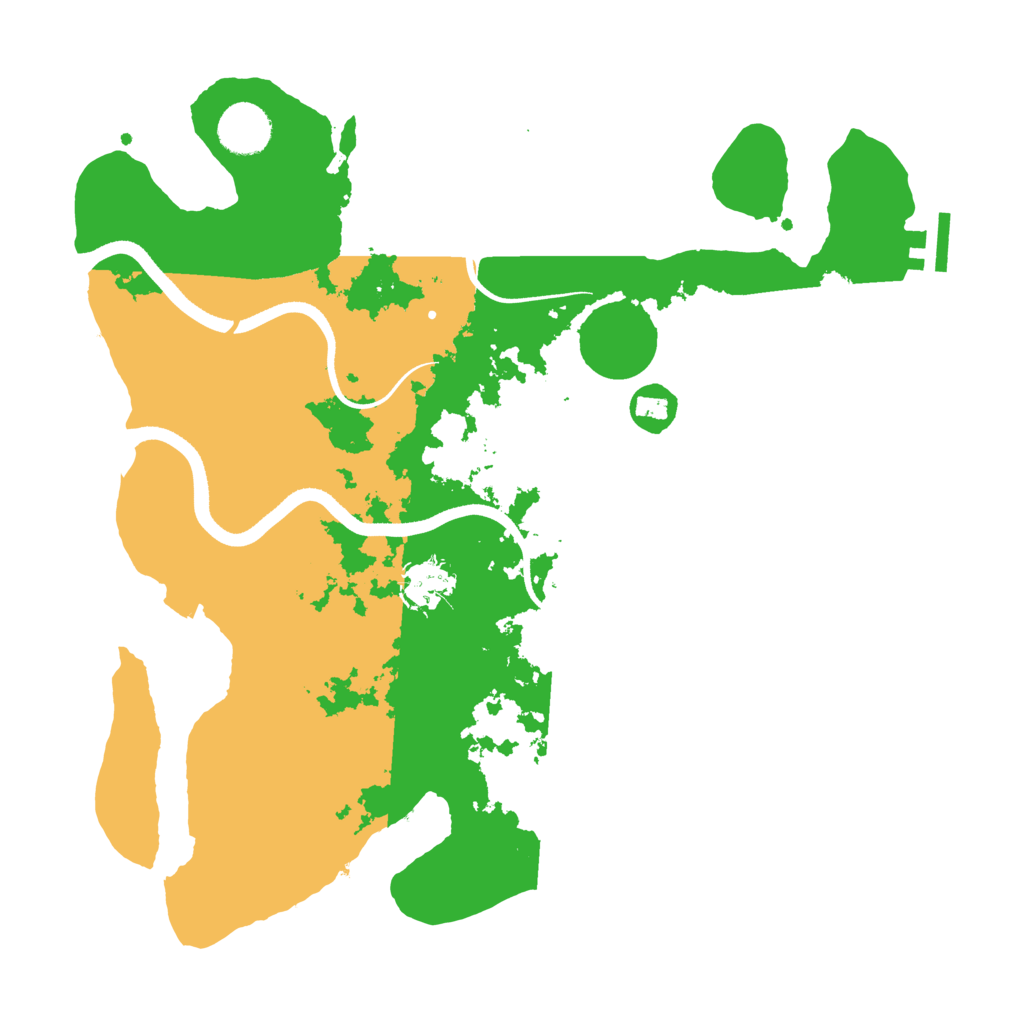 Biome Rust Map: Procedural Map, Size: 3500, Seed: 26072401