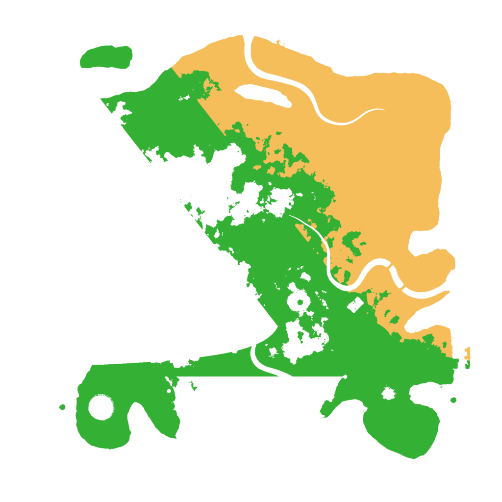 Biome Rust Map: Procedural Map, Size: 3500, Seed: 737571587