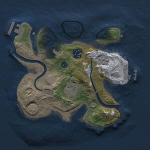 Thumbnail Rust Map: Procedural Map, Size: 2250, Seed: 27272727, 8 Monuments