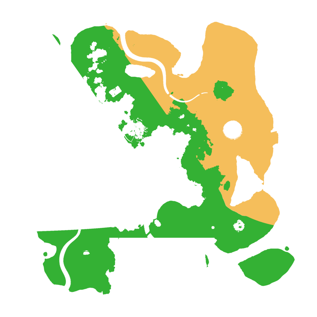Biome Rust Map: Procedural Map, Size: 3000, Seed: 550675326