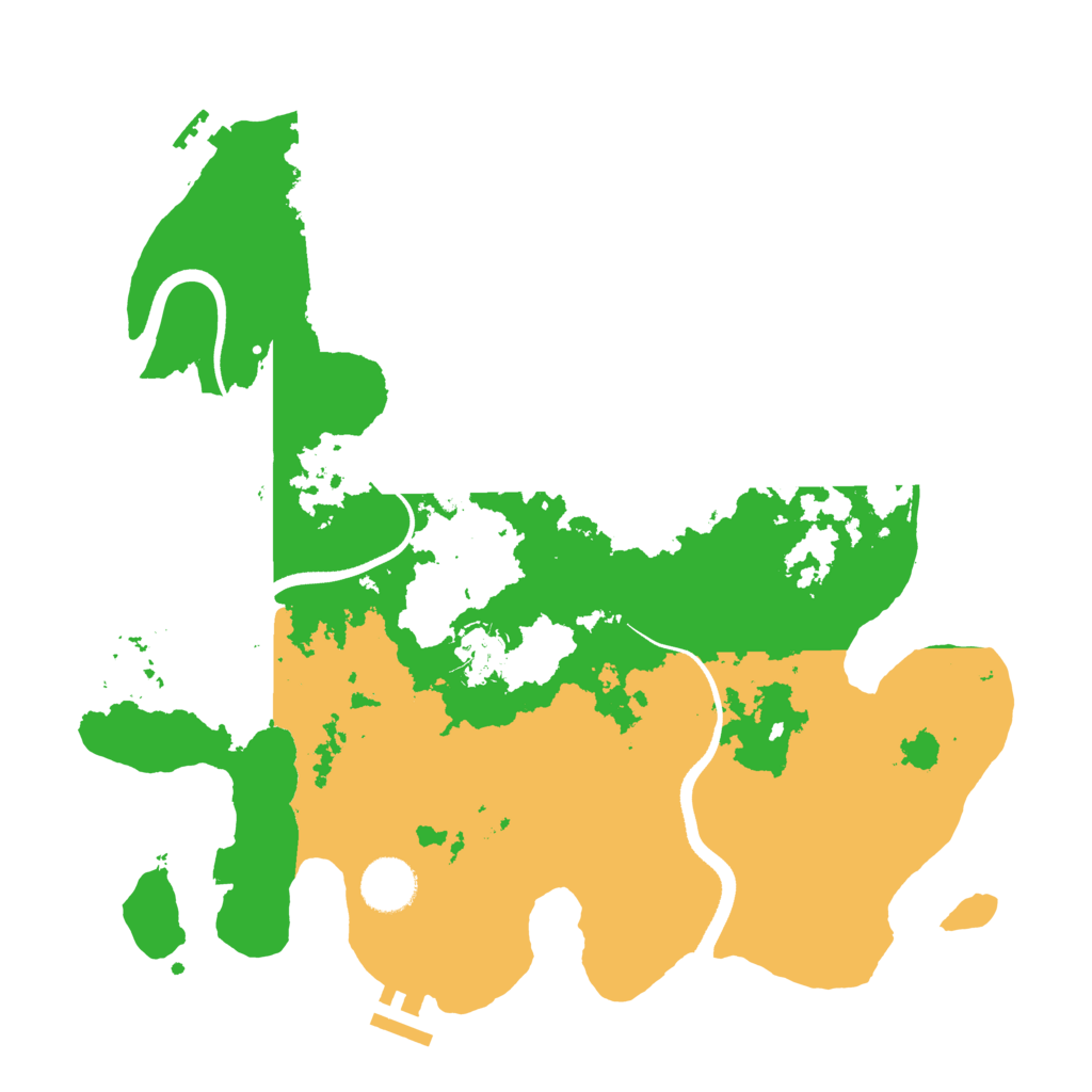Biome Rust Map: Procedural Map, Size: 3500, Seed: 971051966