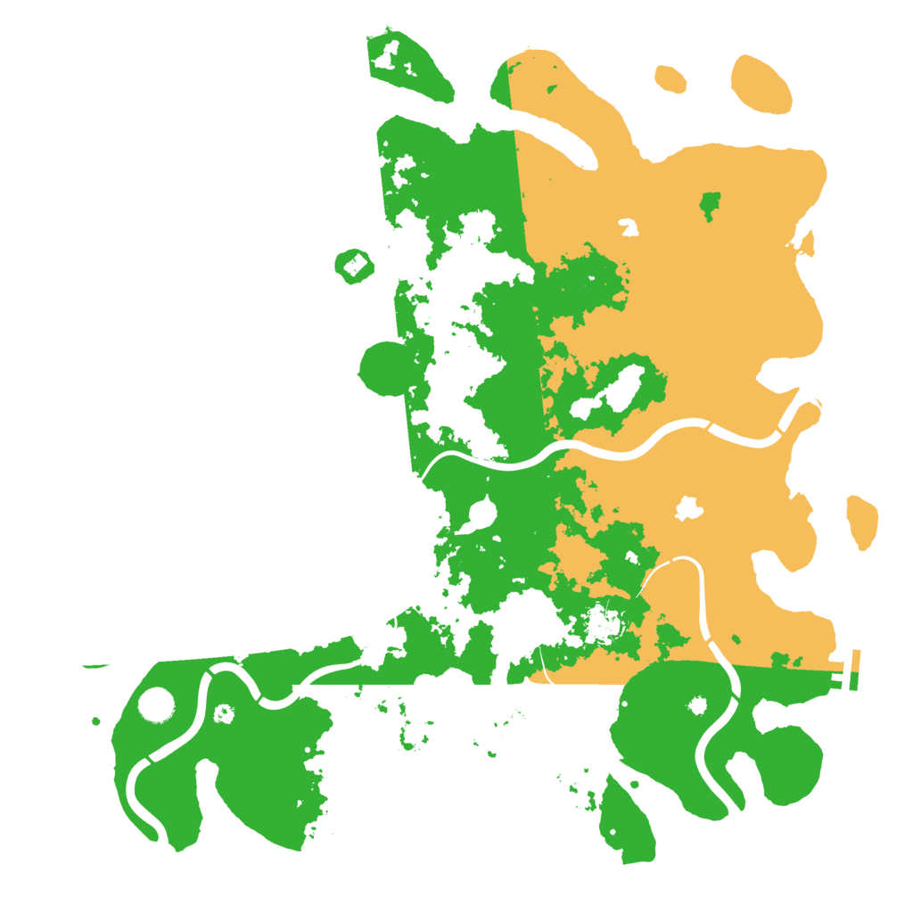 Biome Rust Map: Procedural Map, Size: 4500, Seed: 283620216