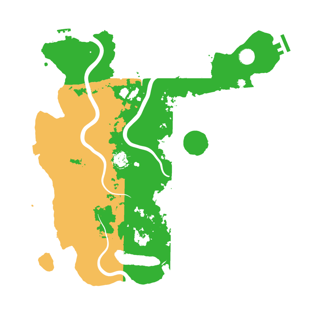 Biome Rust Map: Procedural Map, Size: 3500, Seed: 353218577