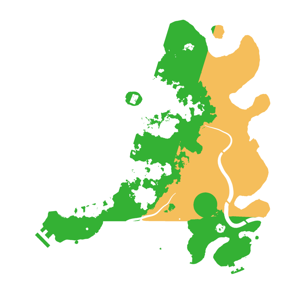 Biome Rust Map: Procedural Map, Size: 3300, Seed: 1140077130