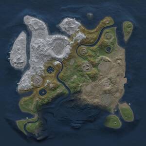 Thumbnail Rust Map: Procedural Map, Size: 3000, Seed: 13973, 12 Monuments