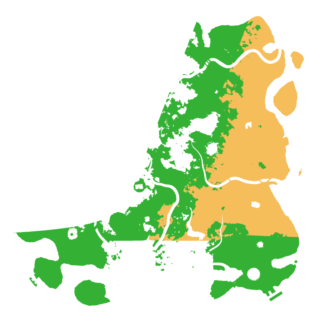 Biome Rust Map: Procedural Map, Size: 4500, Seed: 25874524