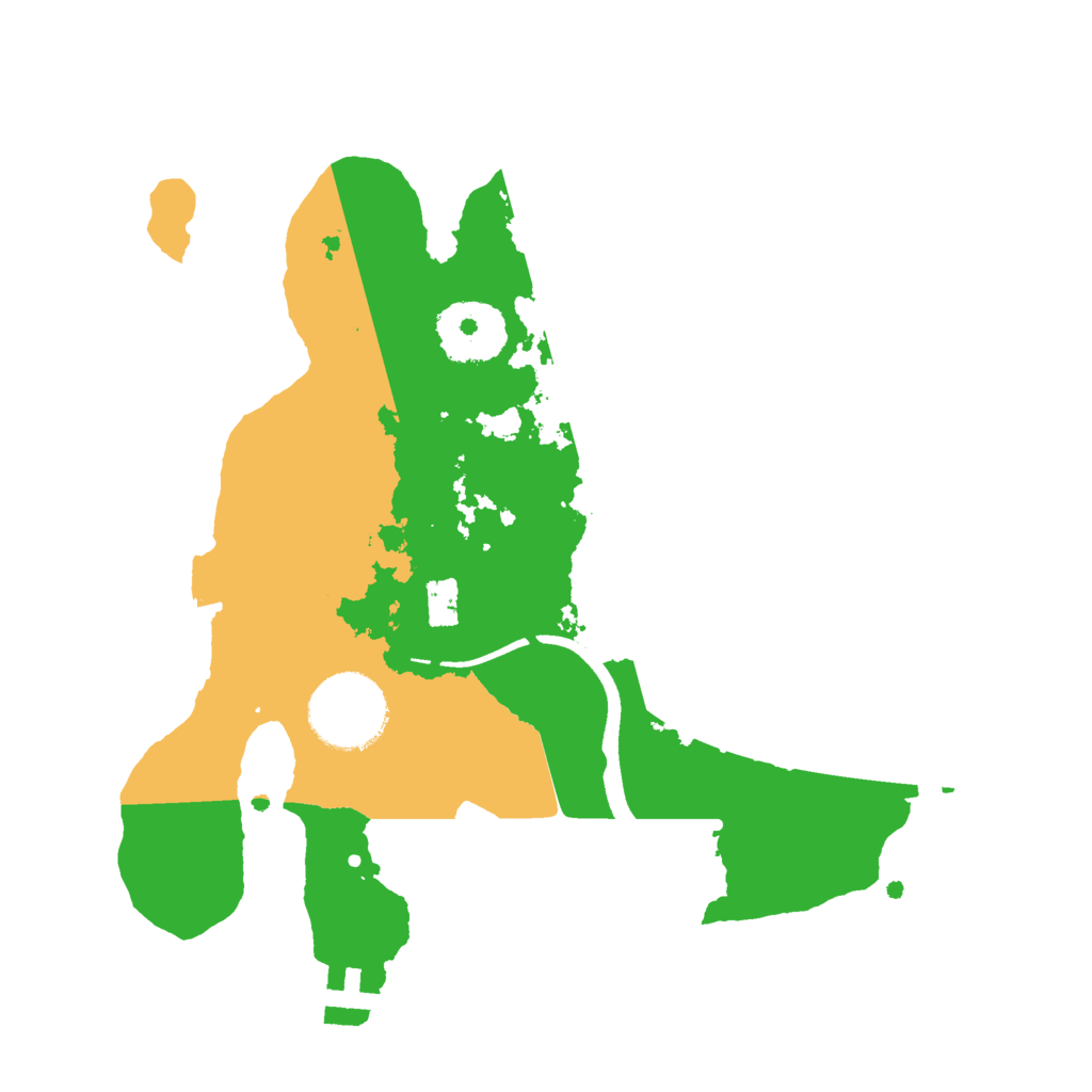 Biome Rust Map: Procedural Map, Size: 2500, Seed: 689232228