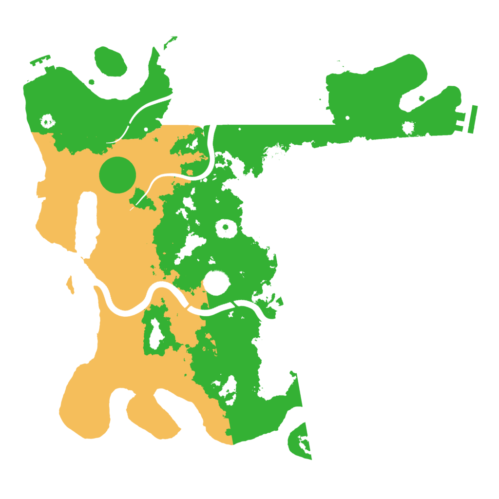 Biome Rust Map: Procedural Map, Size: 3588, Seed: 883477