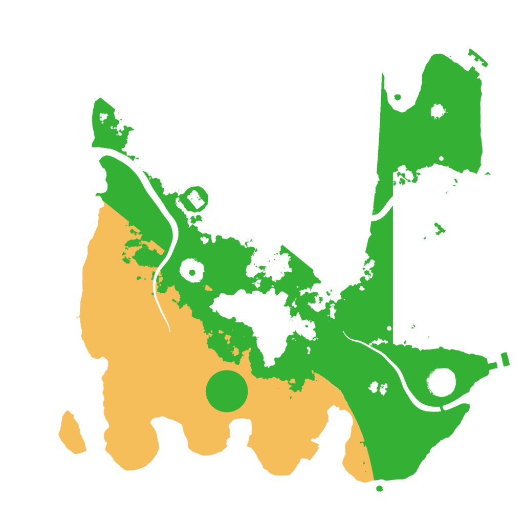 Biome Rust Map: Procedural Map, Size: 3300, Seed: 1069294311