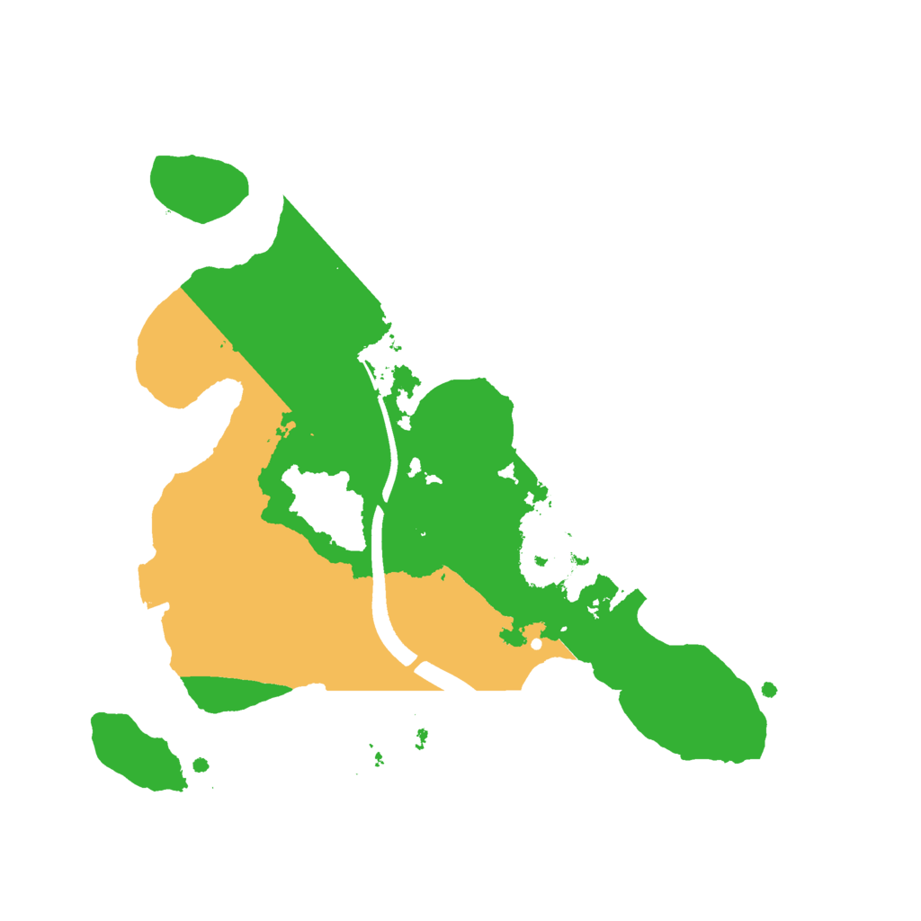 Biome Rust Map: Procedural Map, Size: 2400, Seed: 238951