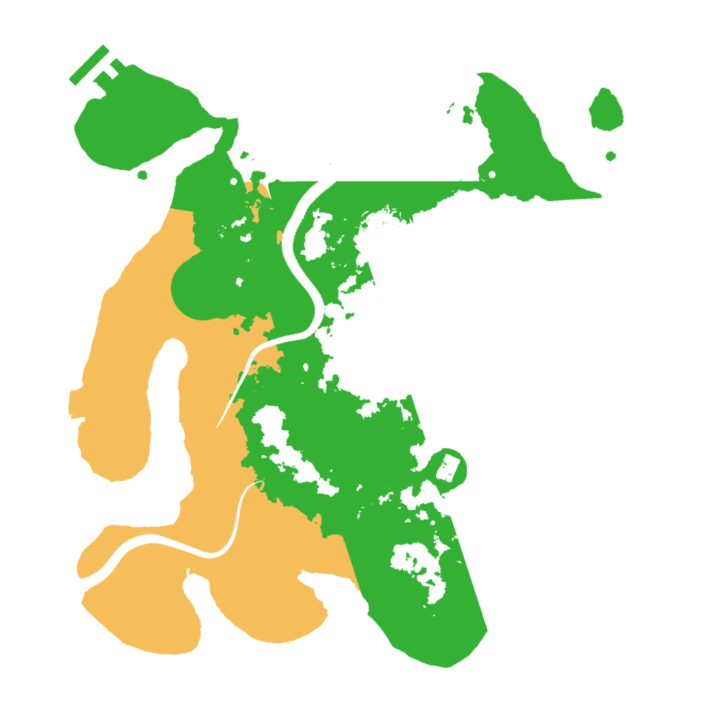 Biome Rust Map: Procedural Map, Size: 3000, Seed: 14943