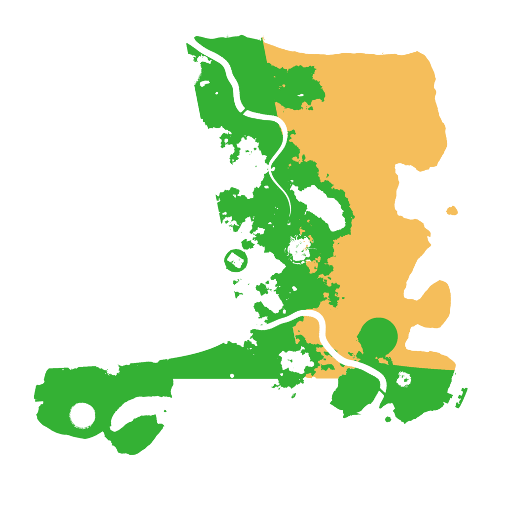 Biome Rust Map: Procedural Map, Size: 3500, Seed: 500798493