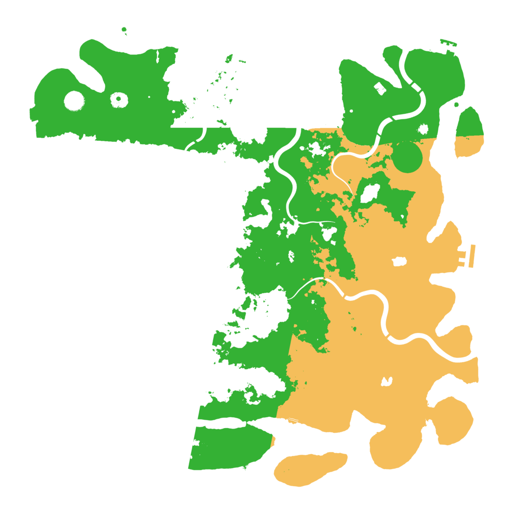Biome Rust Map: Procedural Map, Size: 4500, Seed: 160590049