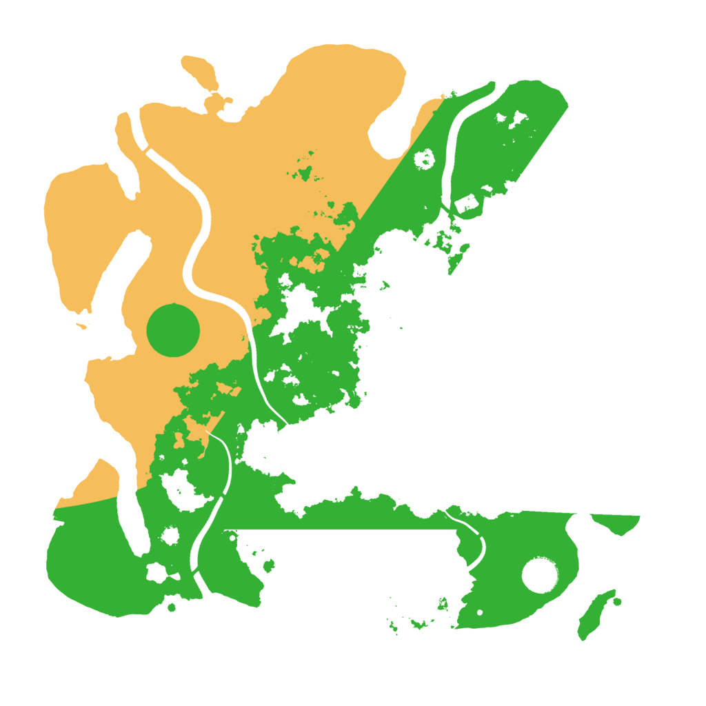 Biome Rust Map: Procedural Map, Size: 3500, Seed: 1312874525