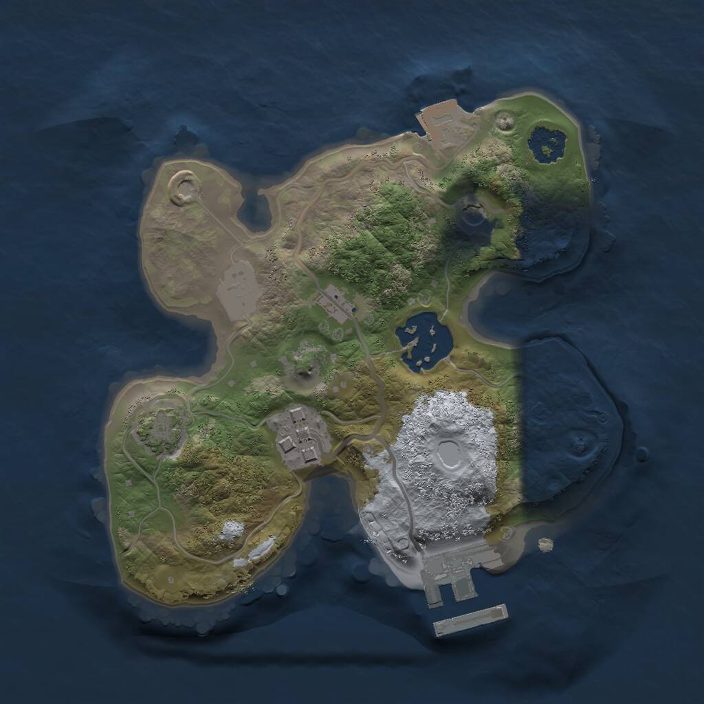 Rust Map: Procedural Map, Size: 1900, Seed: 776928, 6 Monuments