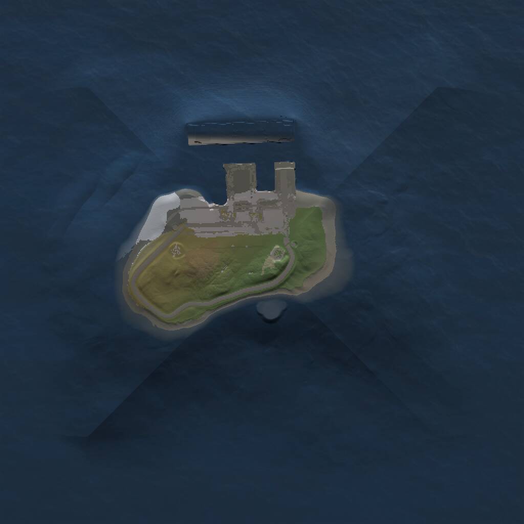 Rust Map: Procedural Map, Size: 1000, Seed: 748400331, 2 Monuments