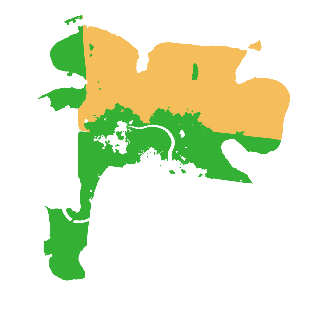 Biome Rust Map: Procedural Map, Size: 2500, Seed: 1006653374