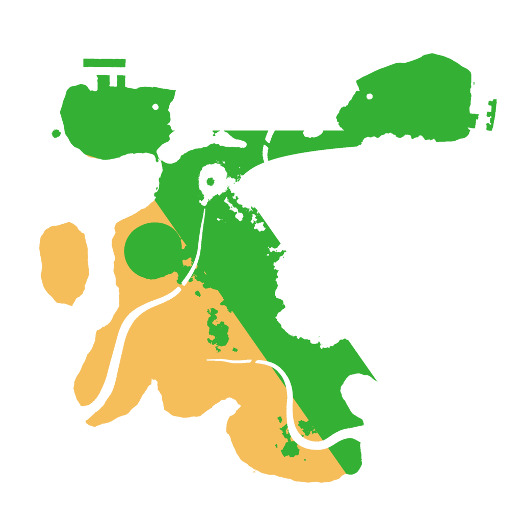 Biome Rust Map: Procedural Map, Size: 2500, Seed: 1387504572