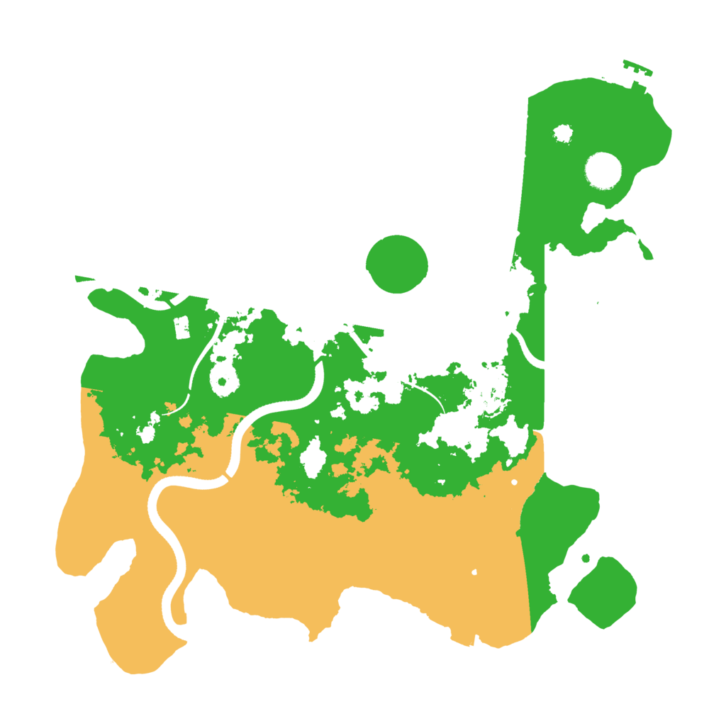 Biome Rust Map: Procedural Map, Size: 3500, Seed: 2025011