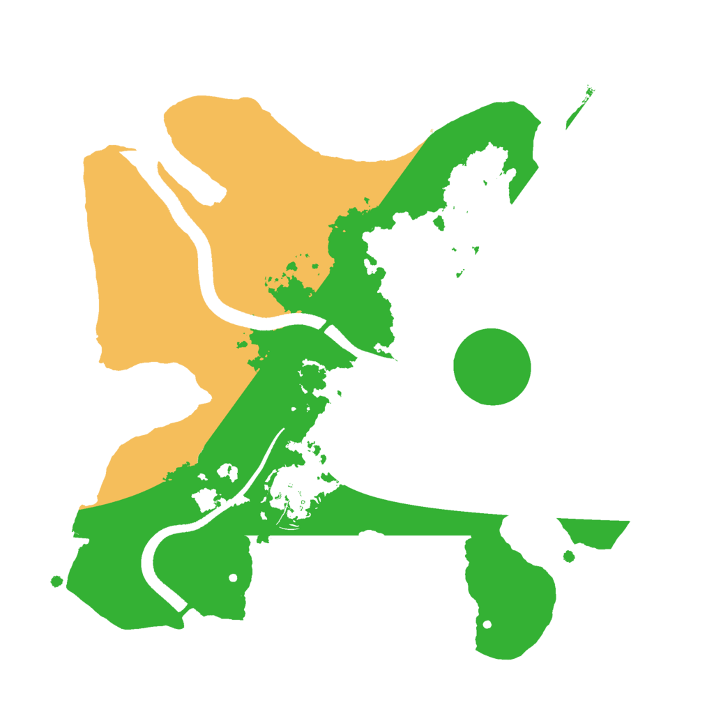 Biome Rust Map: Procedural Map, Size: 2500, Seed: 1774643335