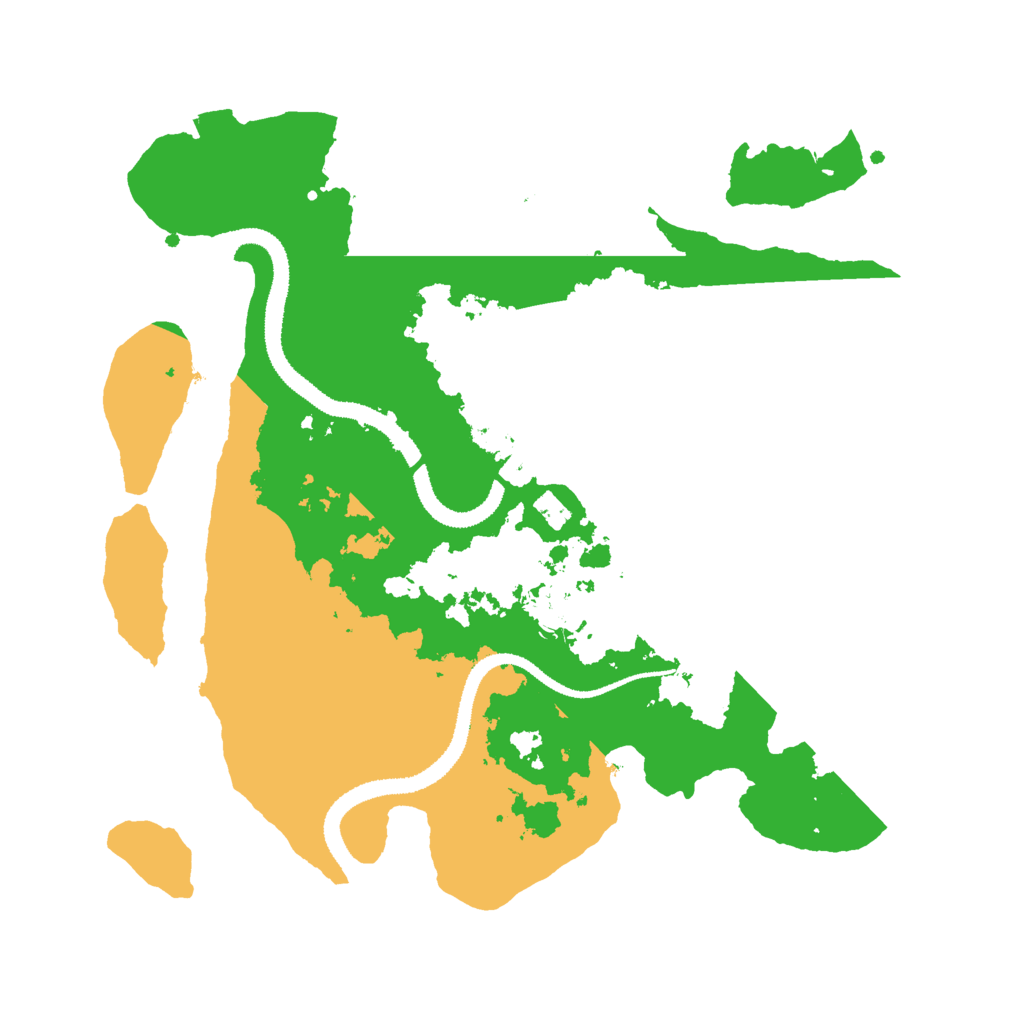 Biome Rust Map: Procedural Map, Size: 3000, Seed: 34423423