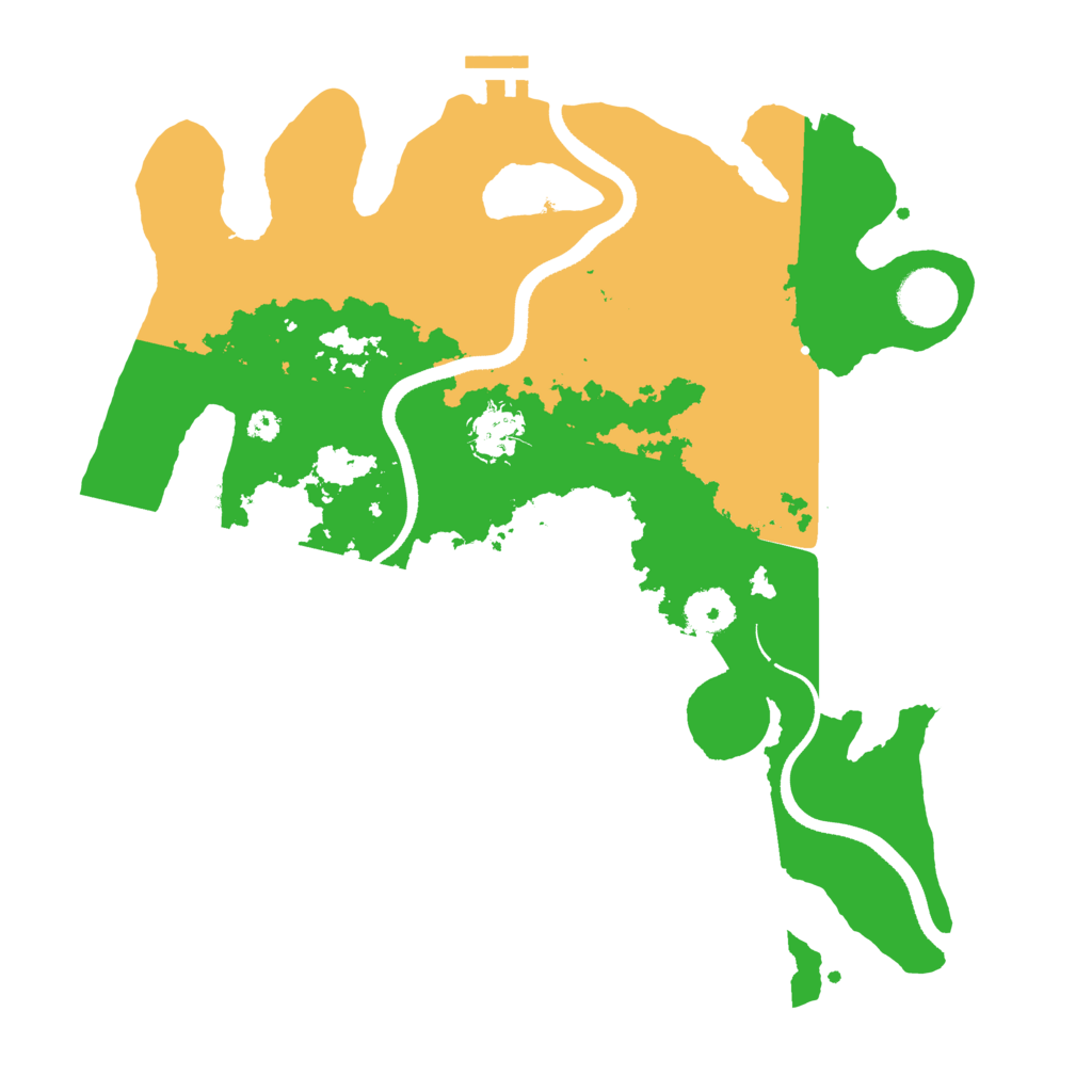 Biome Rust Map: Procedural Map, Size: 3500, Seed: 318014409