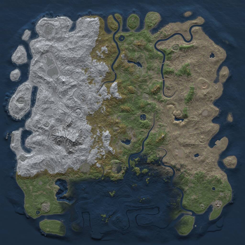 Rust Map: Procedural Map, Size: 6000, Seed: 20260725, 17 Monuments