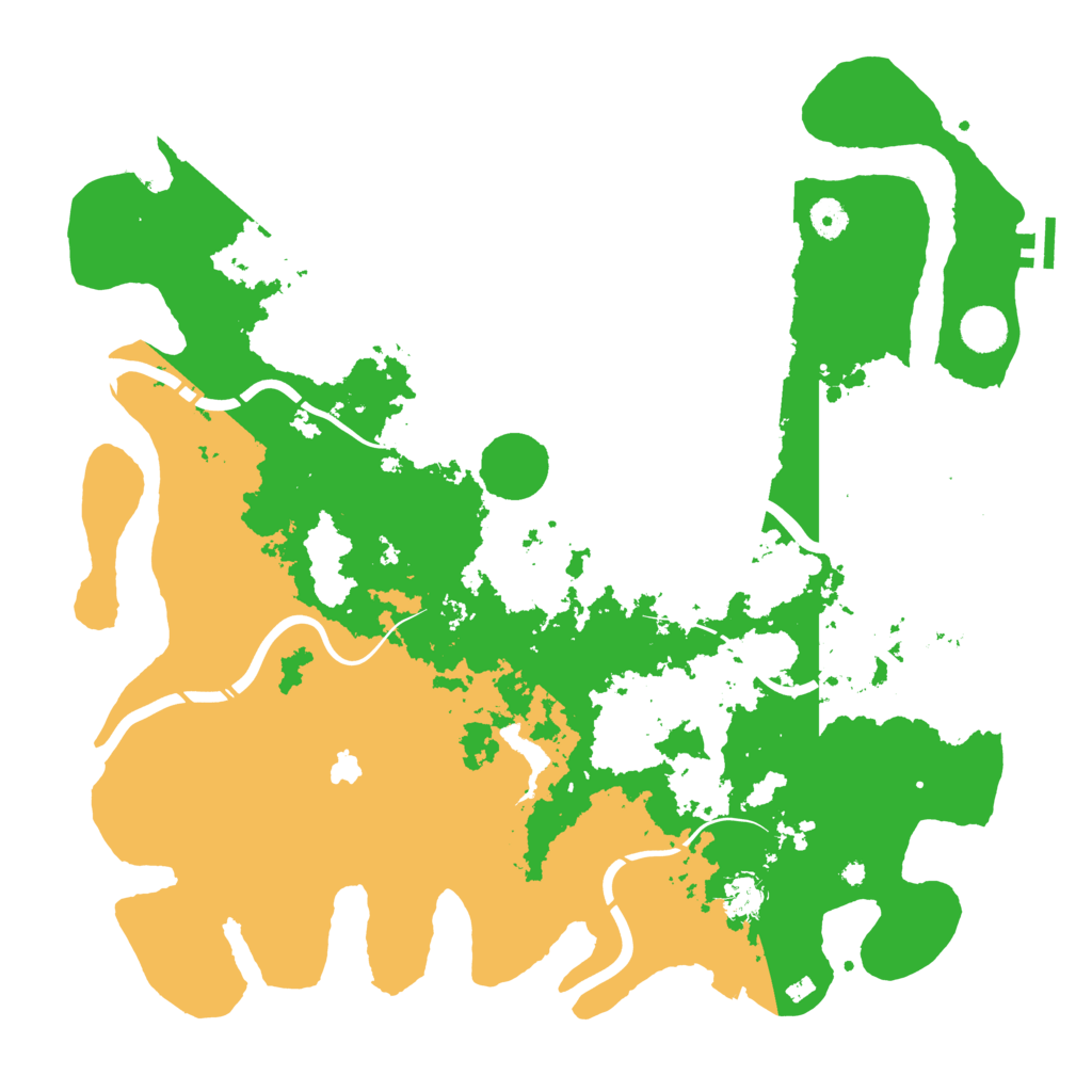 Biome Rust Map: Procedural Map, Size: 4300, Seed: 952029188