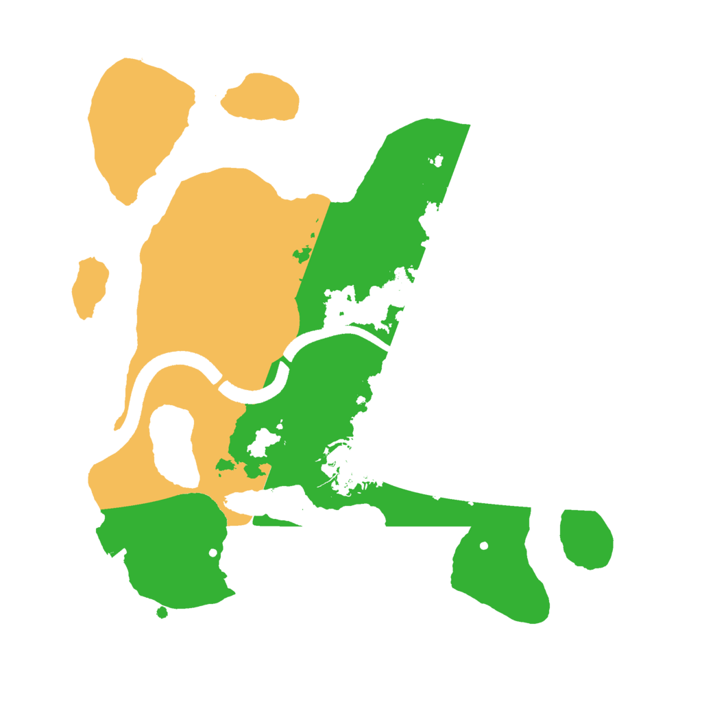 Biome Rust Map: Procedural Map, Size: 2500, Seed: 844818422