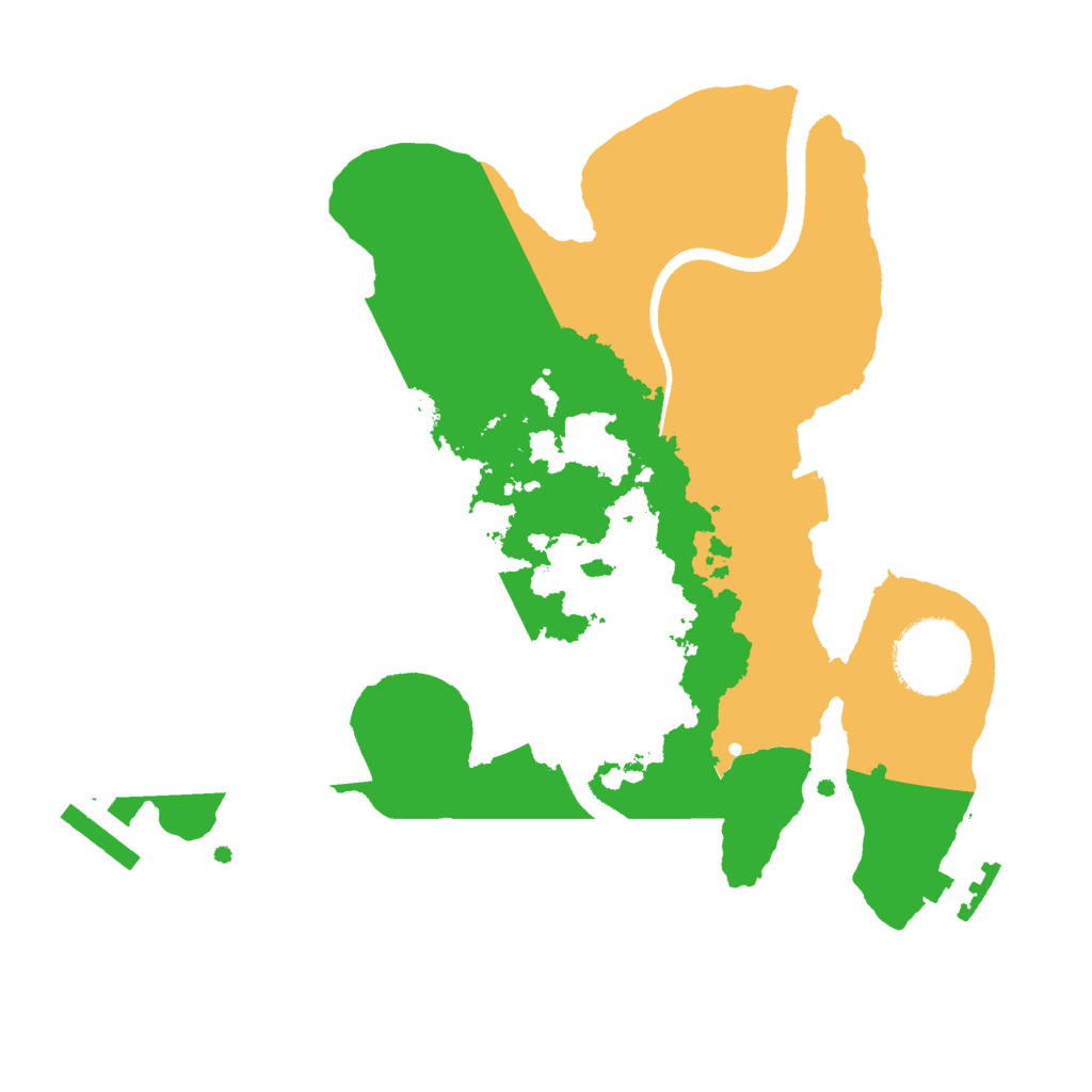 Biome Rust Map: Procedural Map, Size: 2500, Seed: 2134941824