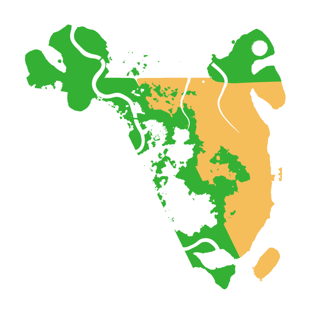 Biome Rust Map: Procedural Map, Size: 3500, Seed: 810754898