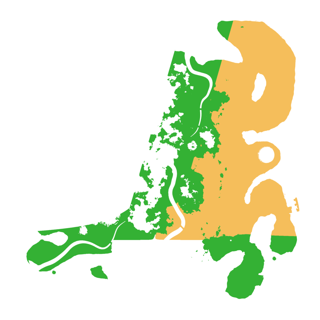 Biome Rust Map: Procedural Map, Size: 3500, Seed: 1382251258