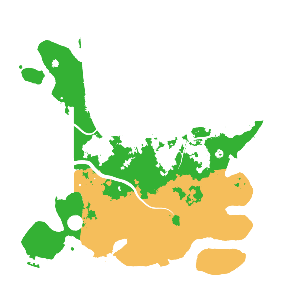 Biome Rust Map: Procedural Map, Size: 3500, Seed: 10701282