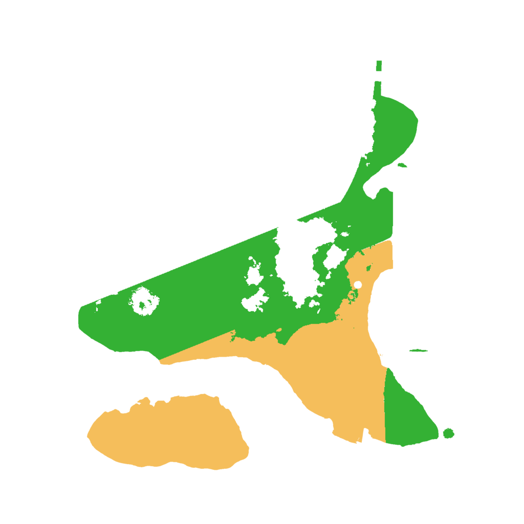 Biome Rust Map: Procedural Map, Size: 2000, Seed: 35498132