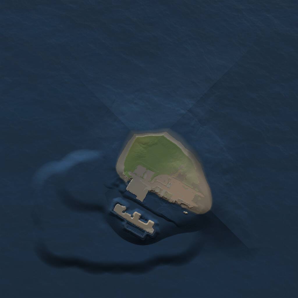 Rust Map: Procedural Map, Size: 1000, Seed: 424243, 2 Monuments