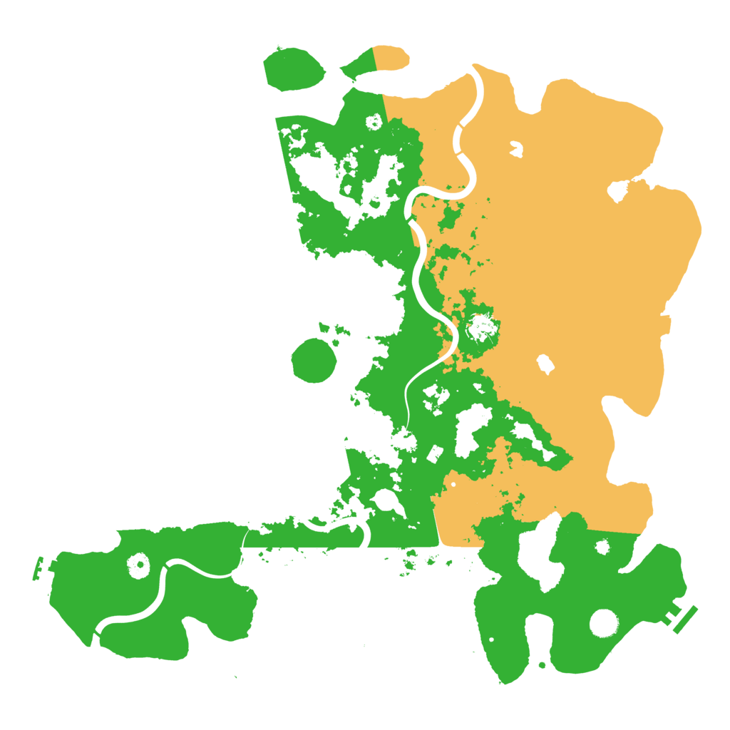 Biome Rust Map: Procedural Map, Size: 4500, Seed: 1997093597