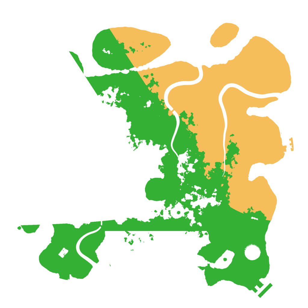 Biome Rust Map: Procedural Map, Size: 3500, Seed: 806636733