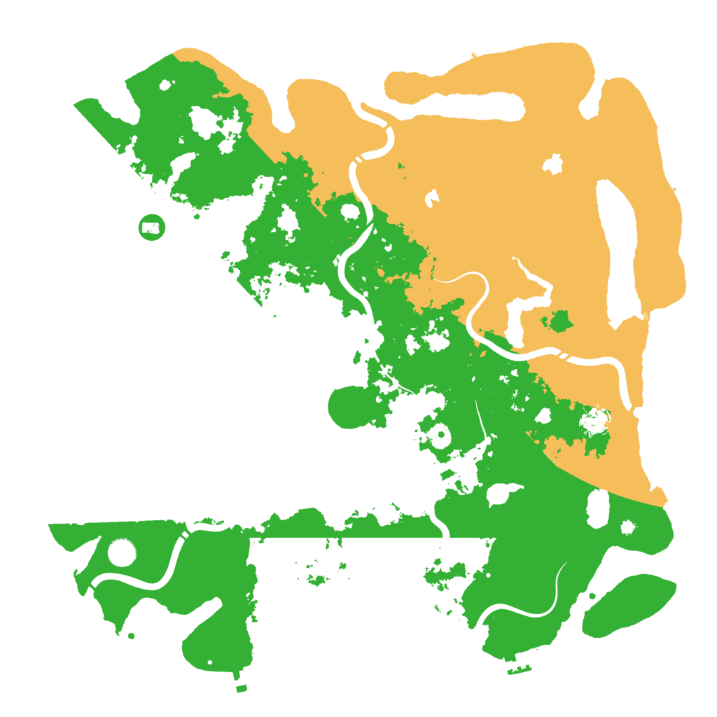 Biome Rust Map: Procedural Map, Size: 4500, Seed: 68492