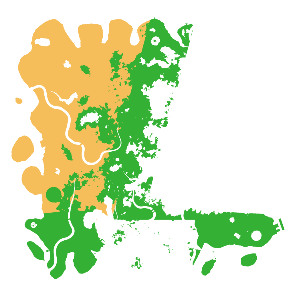 Biome Rust Map: Procedural Map, Size: 5000, Seed: 32077640