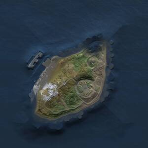 Thumbnail Rust Map: Procedural Map, Size: 1200, Seed: 2534533, 3 Monuments
