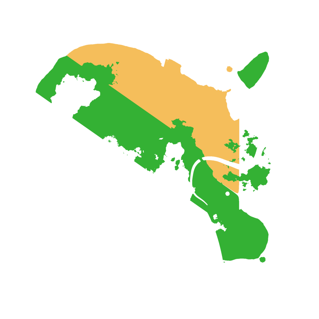 Biome Rust Map: Procedural Map, Size: 2200, Seed: 1342910948