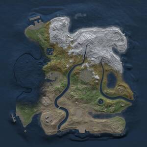 Thumbnail Rust Map: Procedural Map, Size: 2800, Seed: 592473884, 11 Monuments