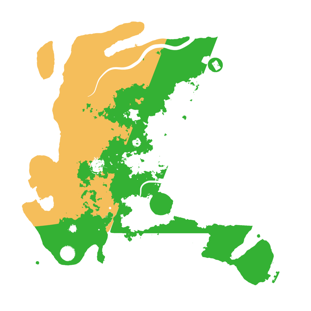 Biome Rust Map: Procedural Map, Size: 3700, Seed: 1946077104