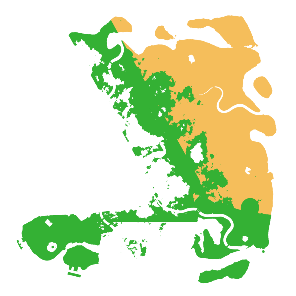 Biome Rust Map: Procedural Map, Size: 4500, Seed: 434437787