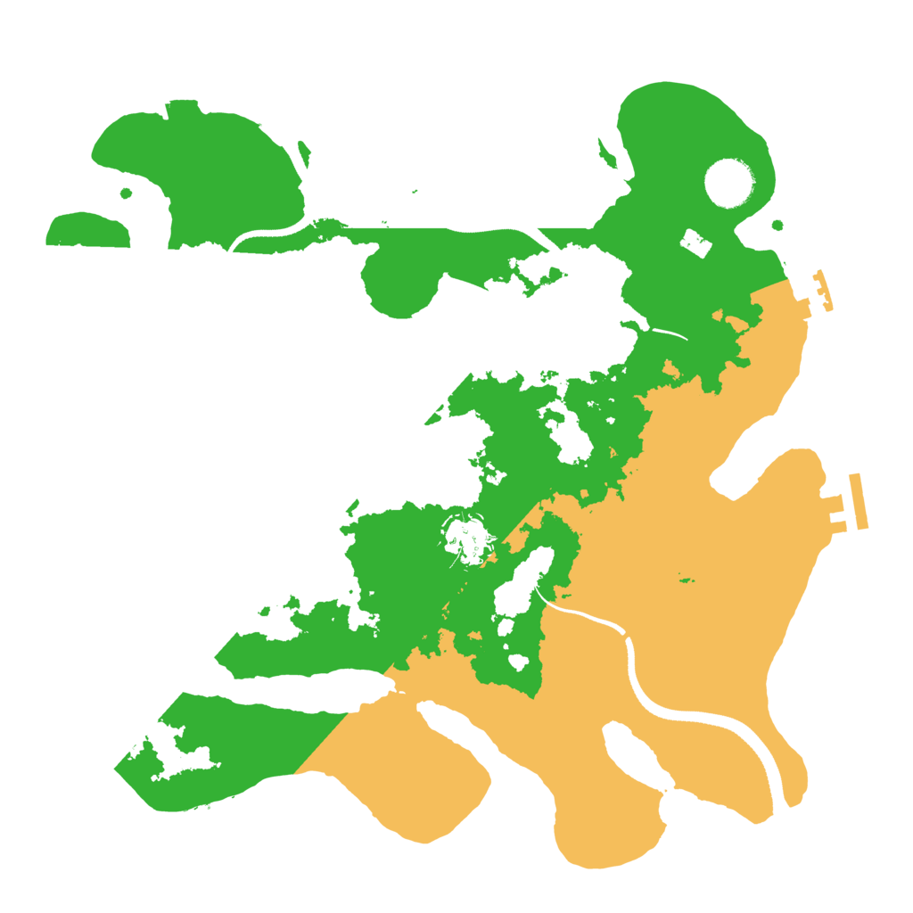 Biome Rust Map: Procedural Map, Size: 3300, Seed: 1574555910