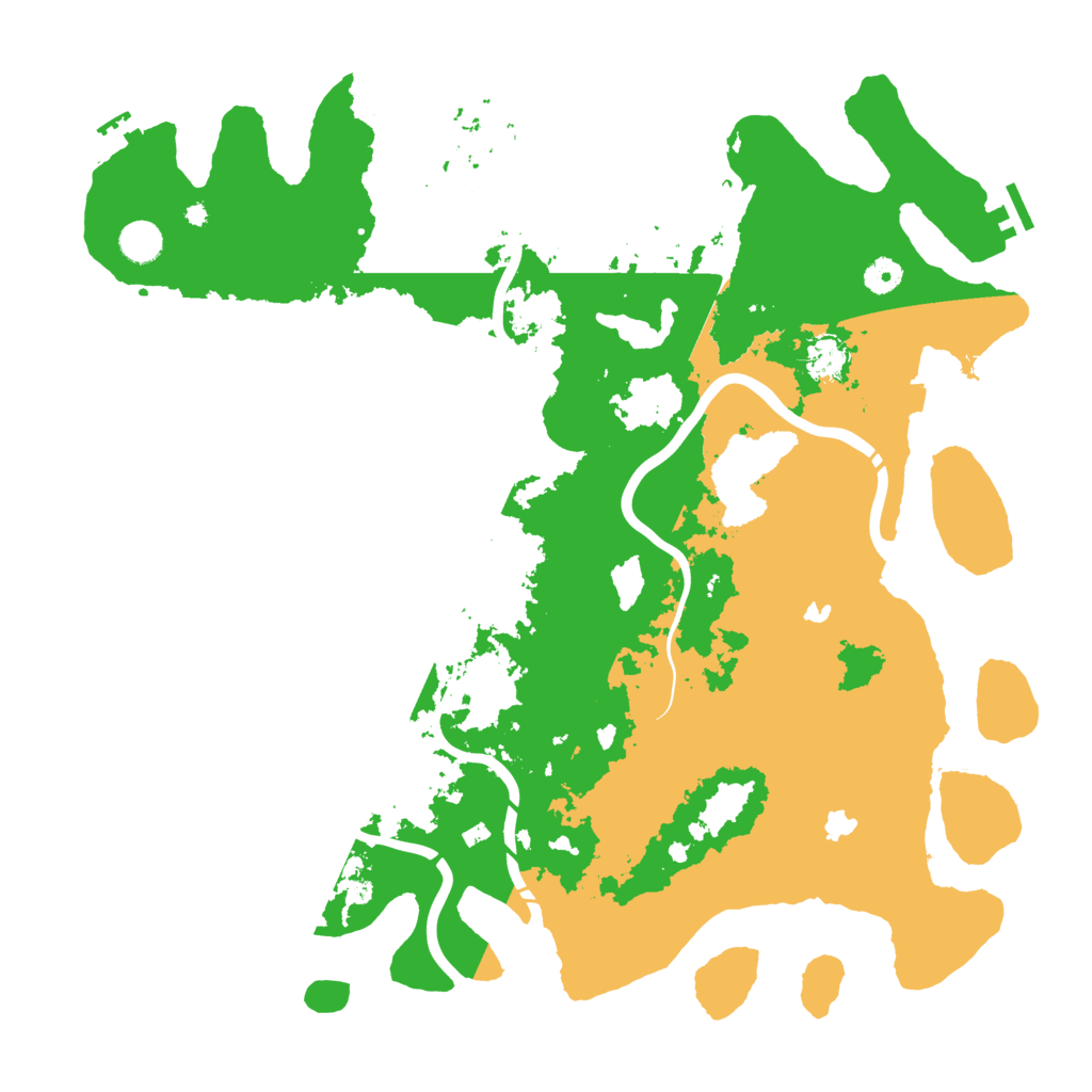 Biome Rust Map: Procedural Map, Size: 4500, Seed: 1223371986