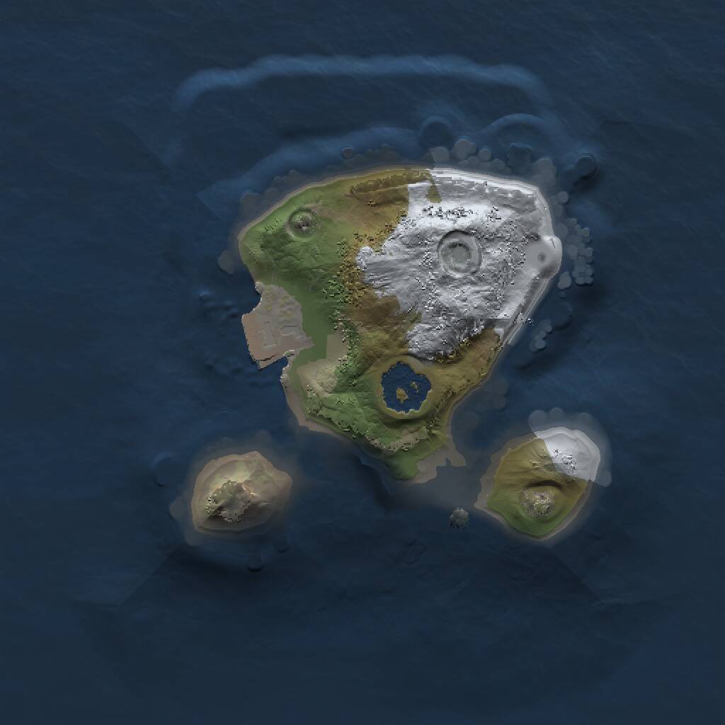 Rust Map: Procedural Map, Size: 1500, Seed: 1098486707, 1 Monuments