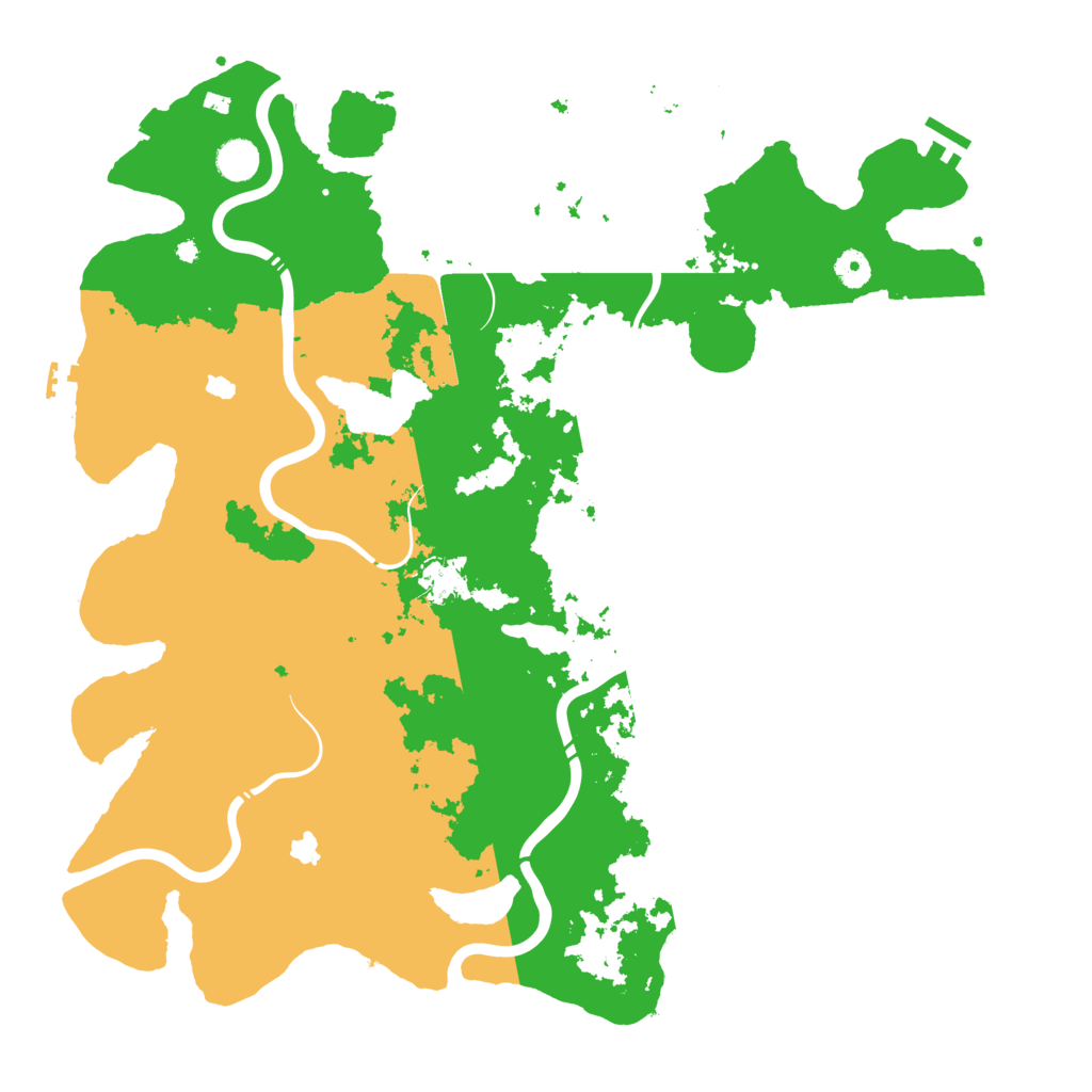 Biome Rust Map: Procedural Map, Size: 4500, Seed: 1180612101