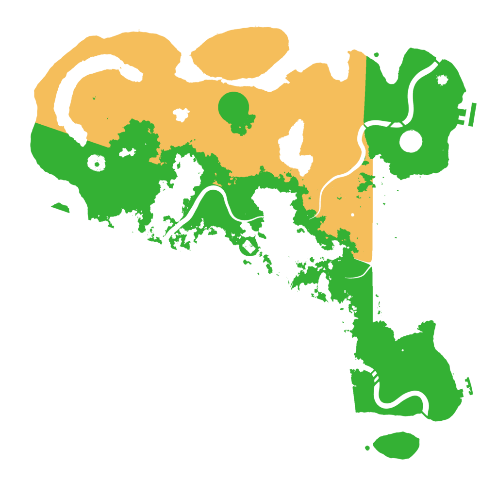 Biome Rust Map: Procedural Map, Size: 4250, Seed: 468169745